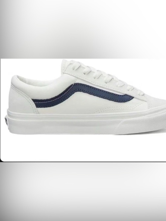 Vans Other - VANS Old Skool Blue White Lace Up Canvas Comfort Sneakers Men Size 8.5